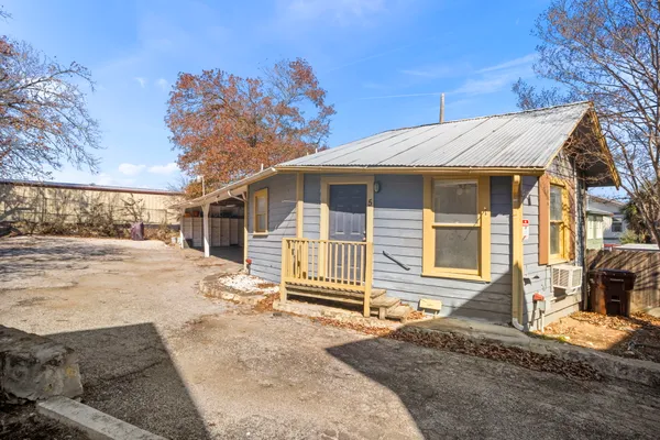 a backyard of a house