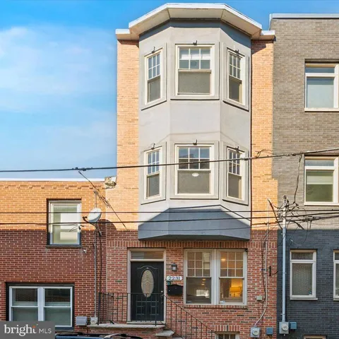 a front view of a building