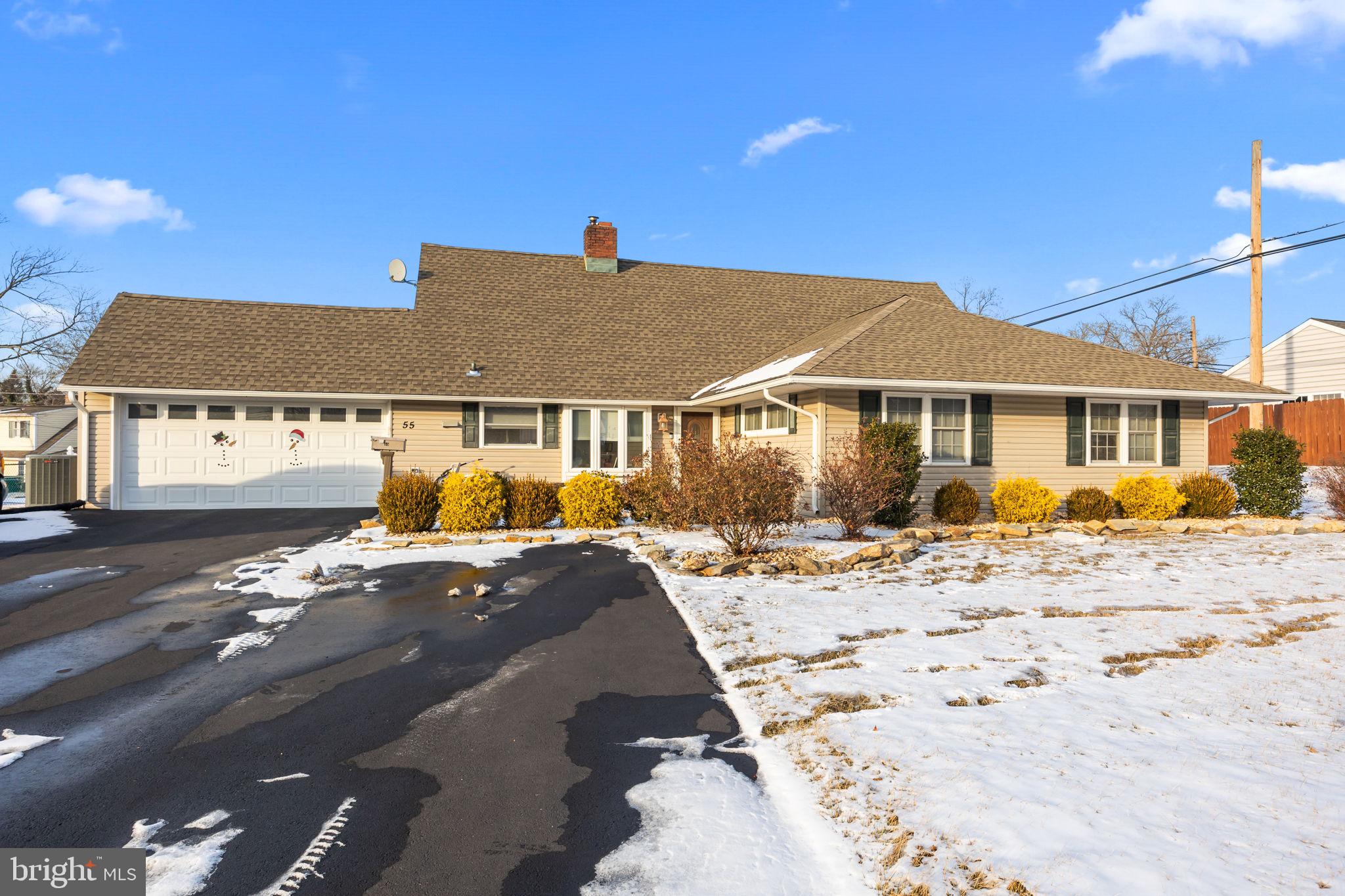 55 Rose Apple Road Levittown, PA 19056 - Photo 1 of 40 a view of a house with snow on the road
