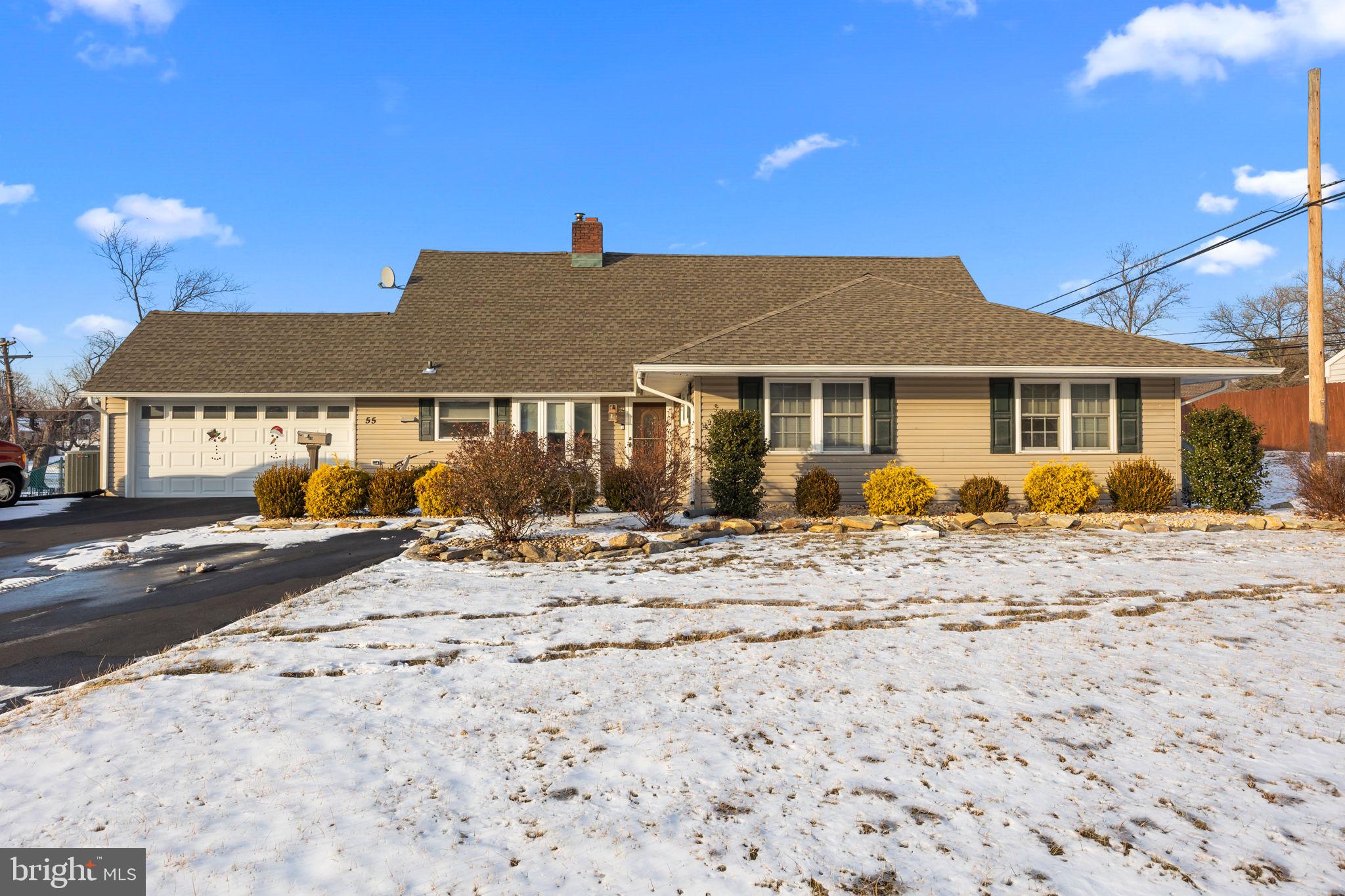 55 Rose Apple Road Levittown, PA 19056 - Photo 2 of 40 a front view of a house with a yard