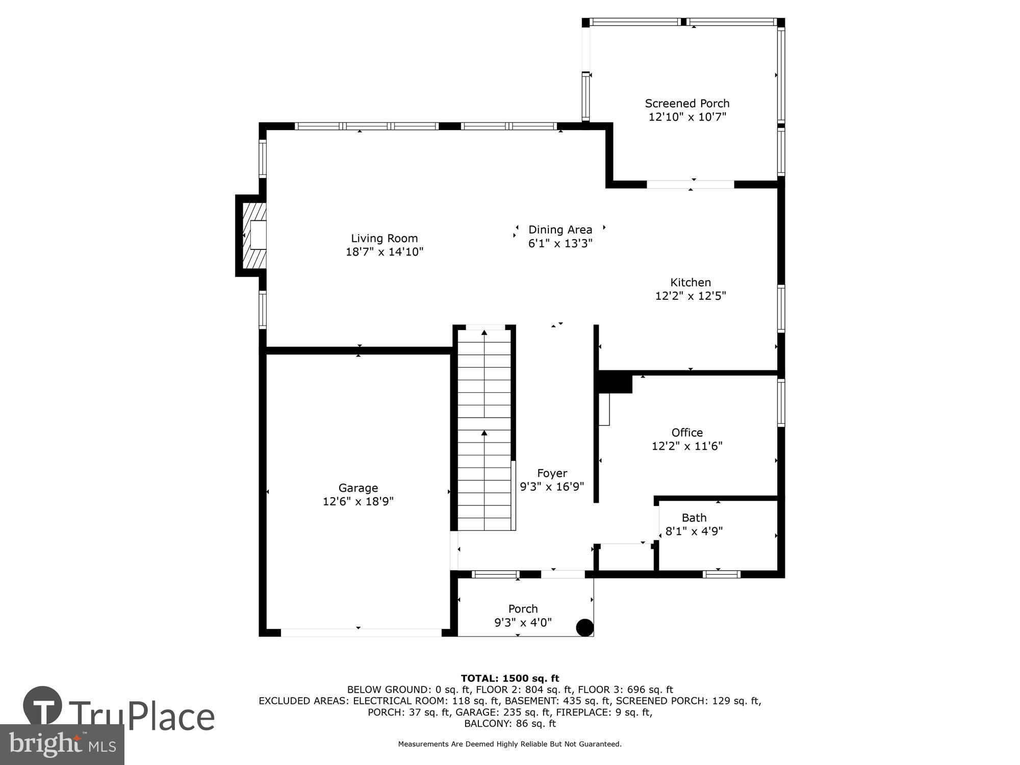 514 Grays Creek Road Pasadena, MD 21122 - Photo 34 of 36 Main Level Floor Plan