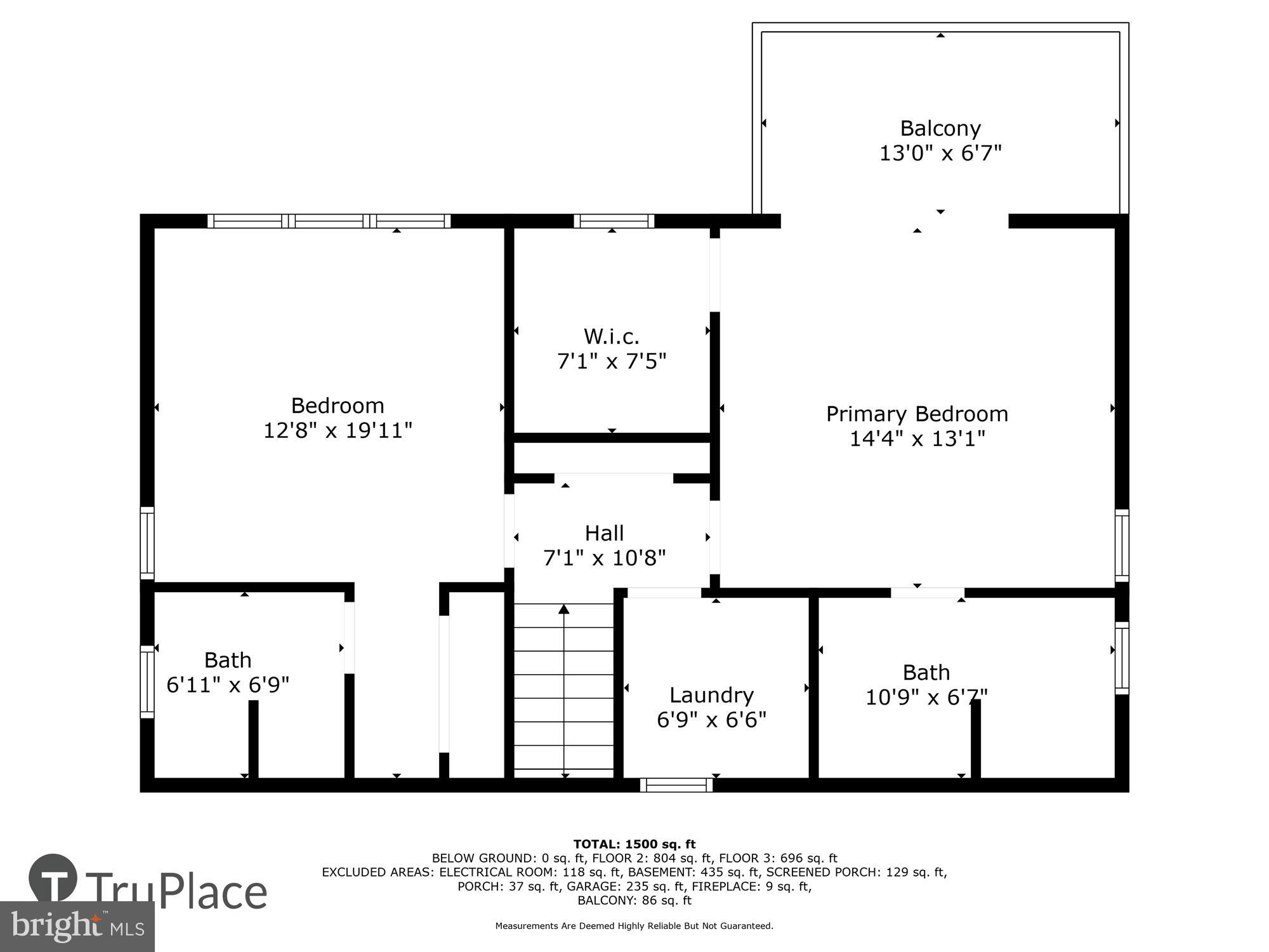 514 Grays Creek Road Pasadena, MD 21122 - Photo 35 of 36 Upper Level Floor Plan