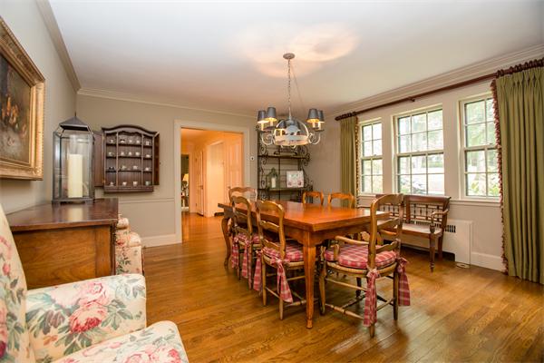 2 Clark Road Wellesley, MA 02481 - Photo 9 of 16 a view of a dining room with furniture window and wooden floor