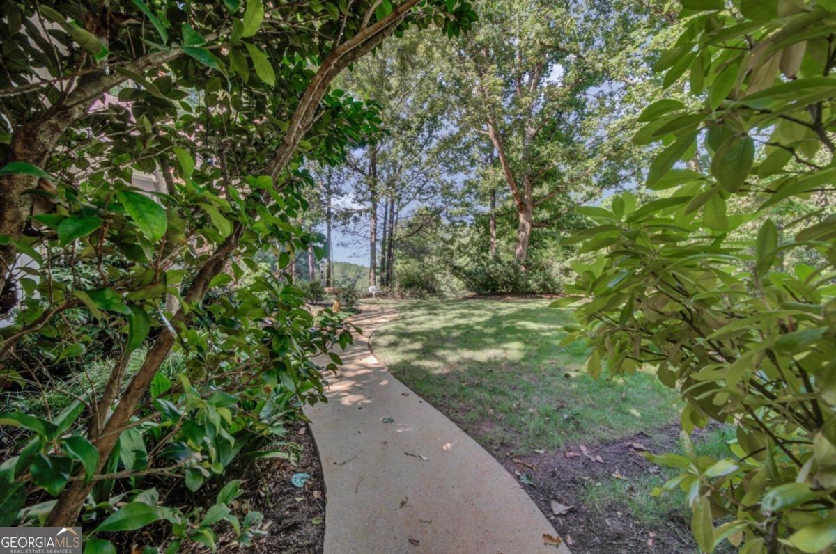 1091 Maple Ridge Way Greensboro, GA 30642 - Photo 45 of 52 a view of a garden with plants and large trees