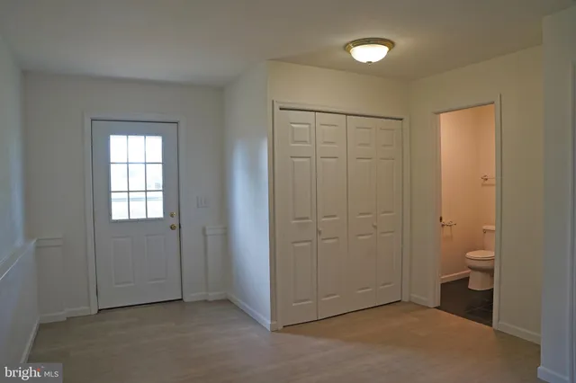 a view of front door