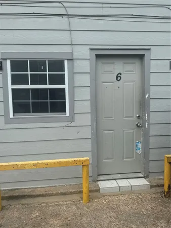 a view of front door