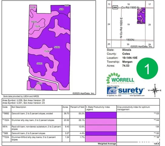 $3,367,688 | 1900 N Road, Hindsboro, IL 61930