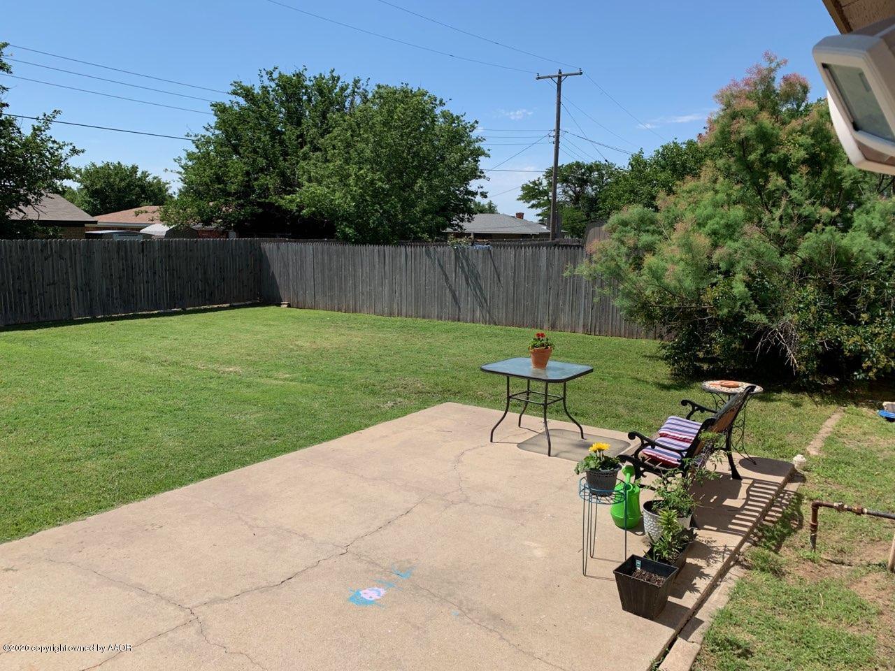 5109 Benton Drive Amarillo, TX 79110 - Photo 2 of 15 Backyard
