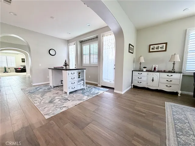 a view of a bathroom from the hallway