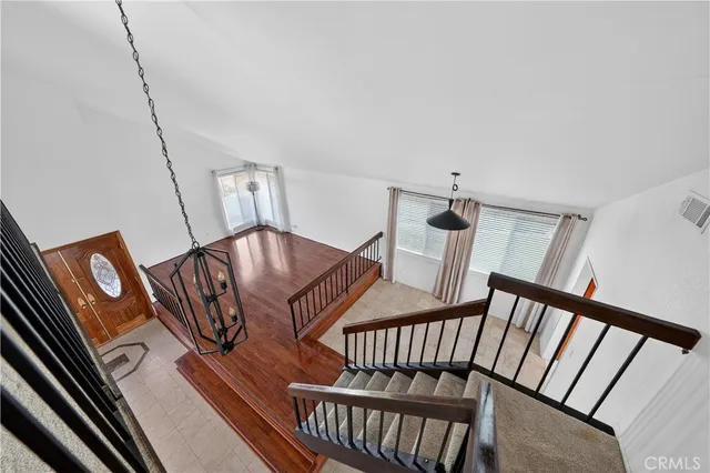 a view of a livingroom with furniture