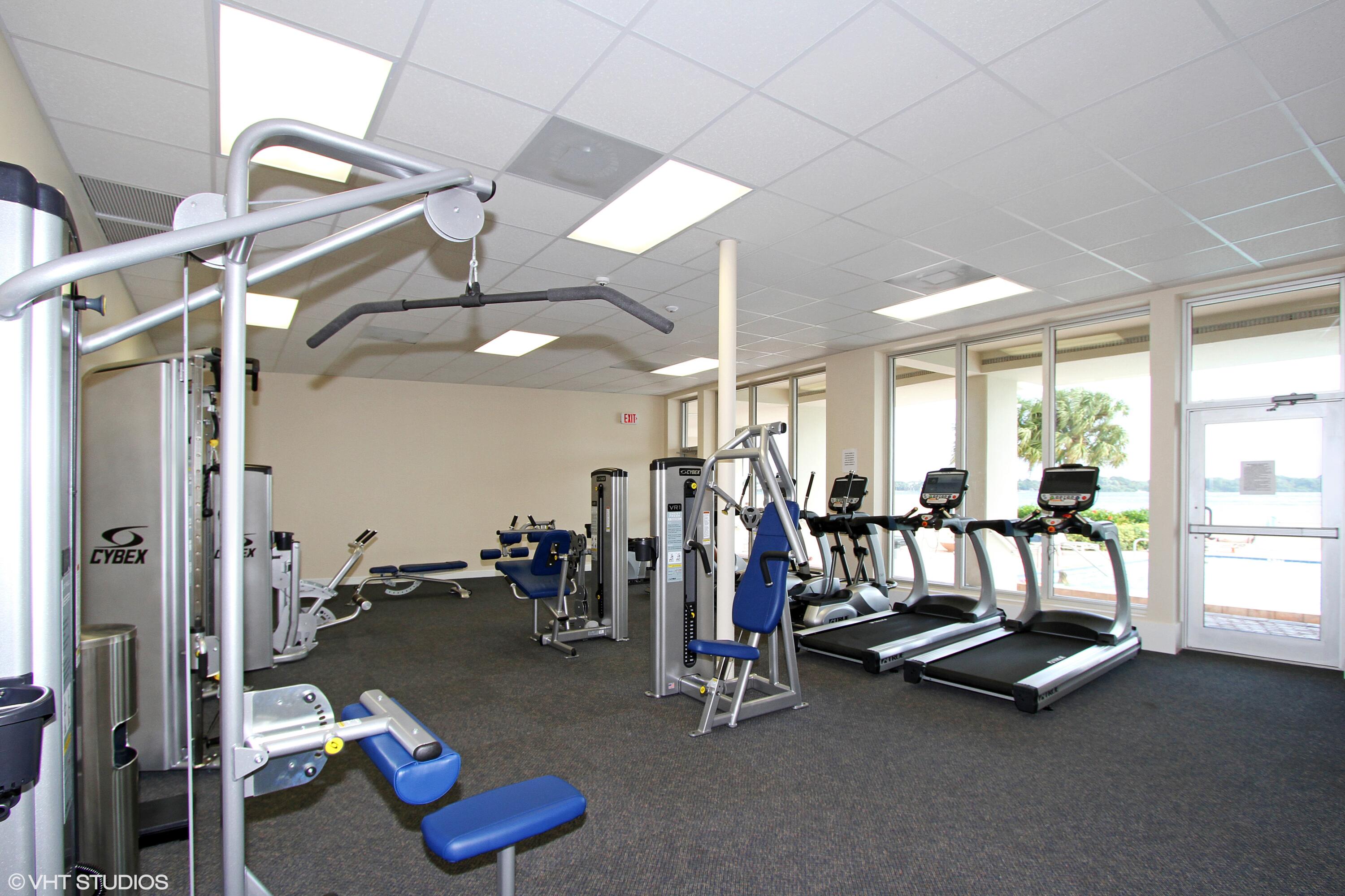 136 Lakeshore Drive, Unit PH10 North Palm Beach, FL 33408 - Photo 30 of 38 a view of a room with gym equipment