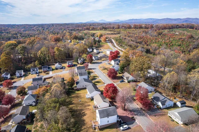 an aerial view of a city