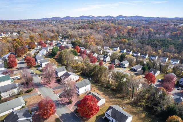 an aerial view of a city