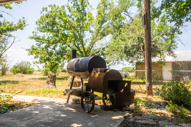 a house with trees in front of it