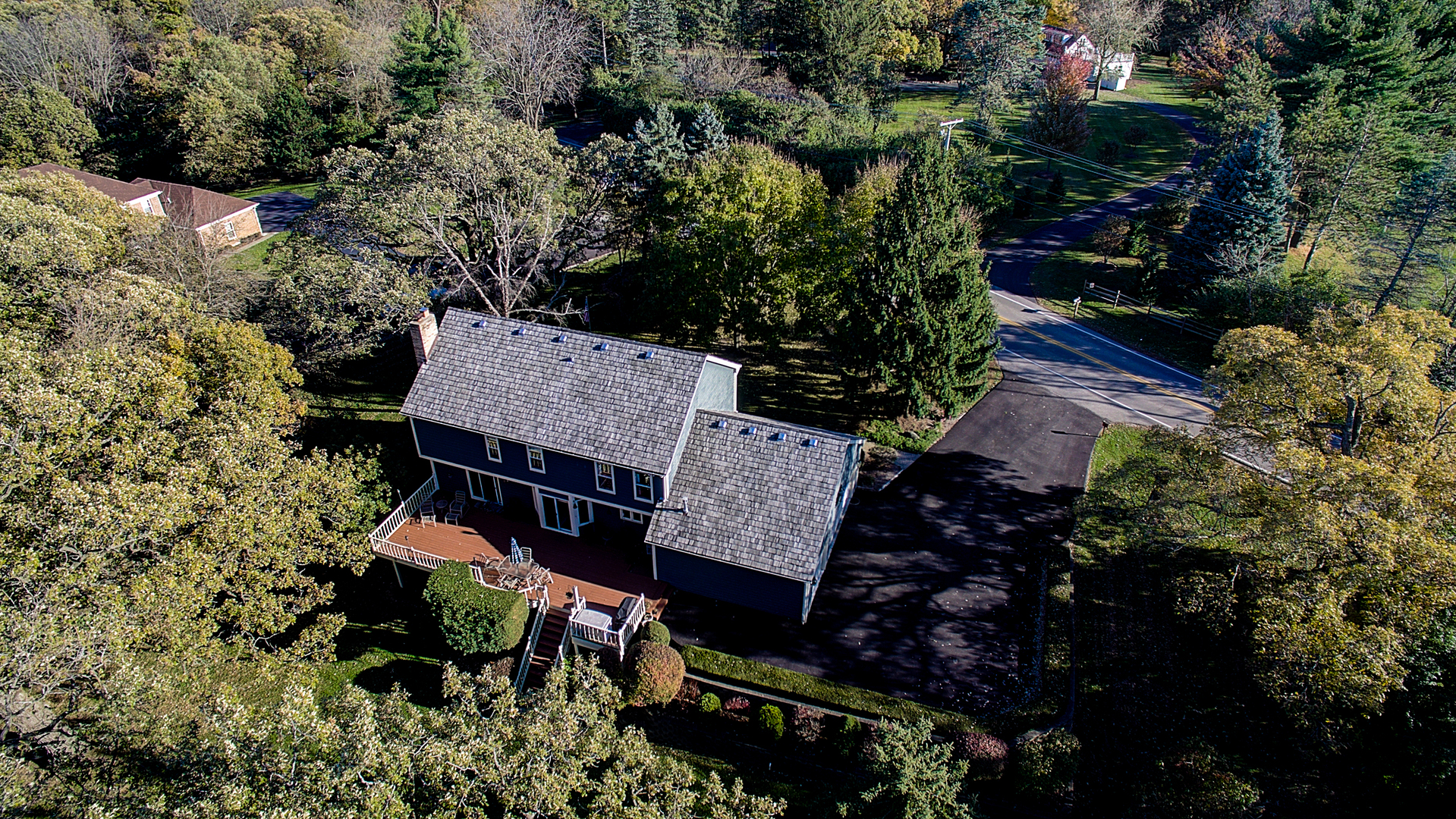 35W522 Miller Road Algonquin, IL 60102 - Photo 60 of 63 an aerial view of a house with a yard and garden