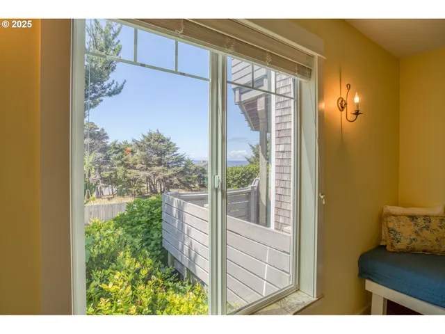 a view of a door and chair