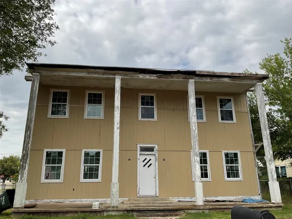 a front view of a house
