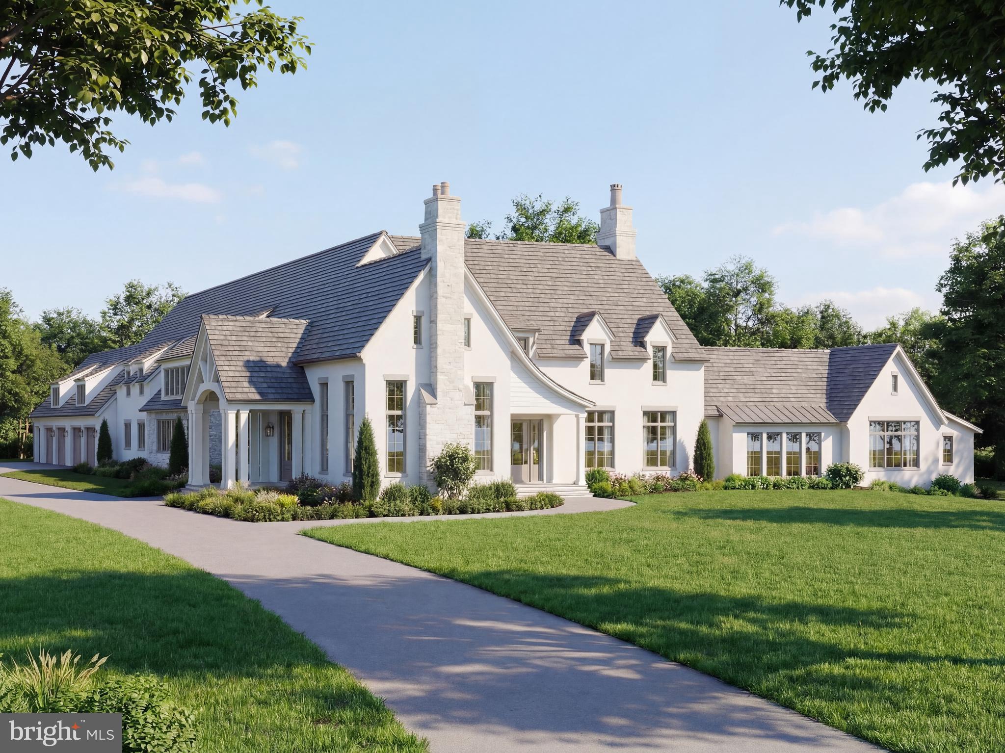a view of house with yard and green space