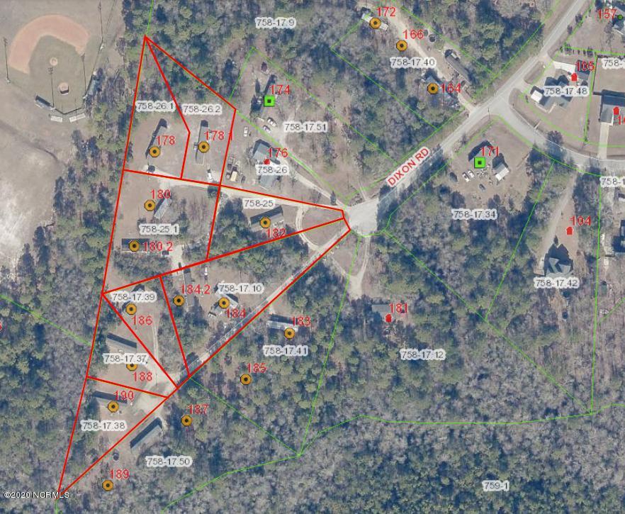 178 Dixon Road Holly Ridge, NC 28445 - Photo 2 of 2 Dixon Road Pic with lines