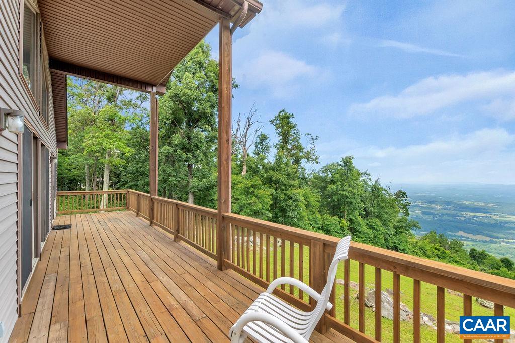 435 Elk Mountain Road Afton, VA 22920 - Photo 17 of 58 a view of balcony with deck and wooden floor