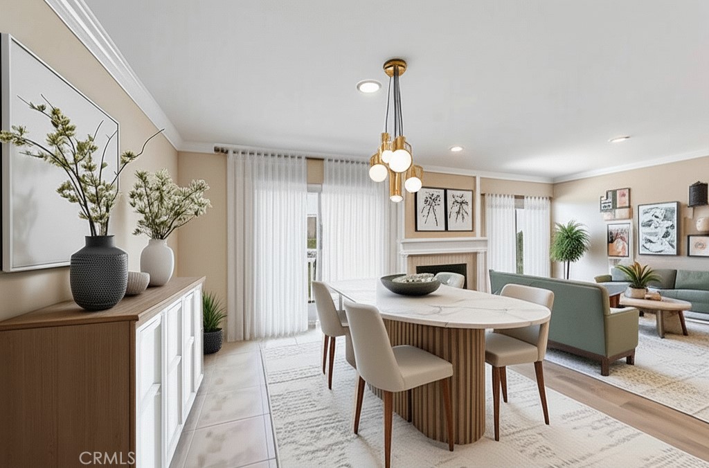 24612 Harbor View Drive, Unit 55C Dana Point, CA 92629 - Photo 60 of 71 a view of a dining room with furniture and wooden floor