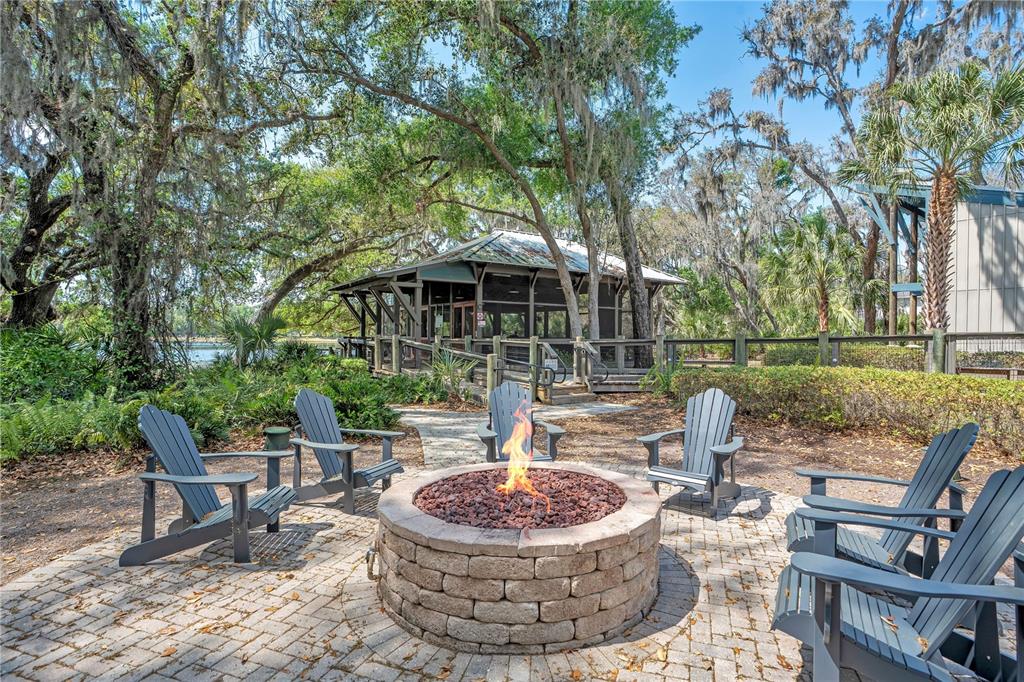 13541 Circa Crossing Drive Lithia, FL 33547 - Photo 34 of 52 a patio with water view fountain and a fountain