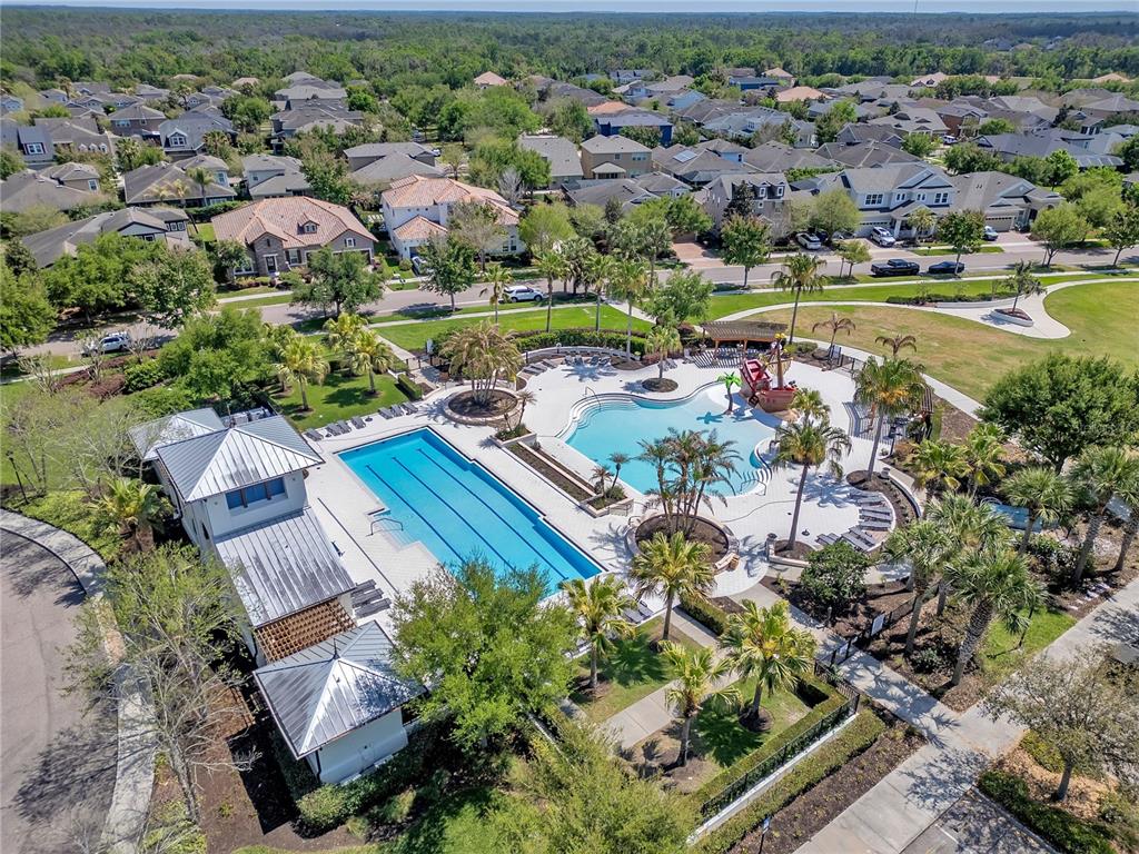 13541 Circa Crossing Drive Lithia, FL 33547 - Photo 45 of 52 an aerial view of residential houses with outdoor space and swimming pool