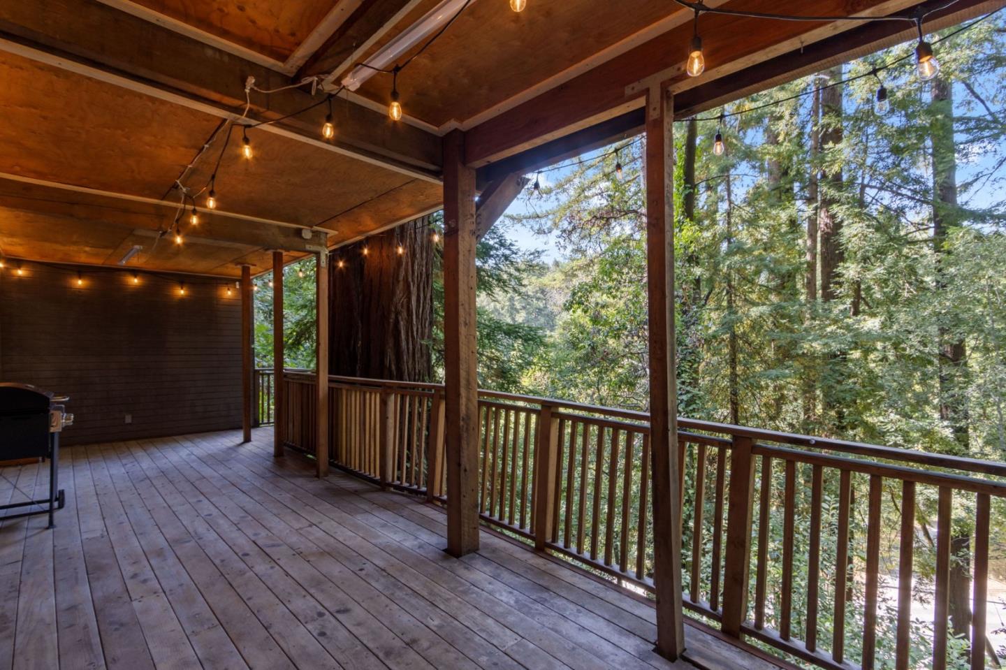 320 Fireside Road Boulder Creek, CA 95006 - Photo 35 of 36 a view of a porch with wooden floor