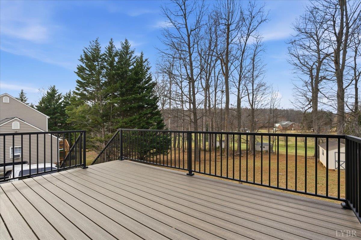 1329 Jeb Stuart Place Forest, VA 24551 - Photo 21 of 60 a balcony with wooden floor and fence