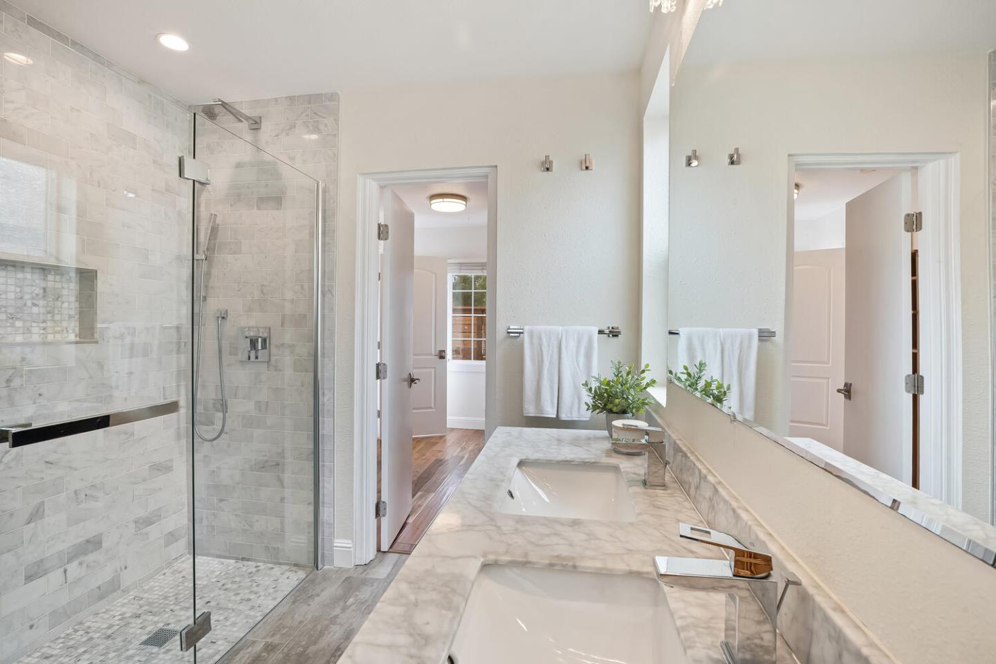 1100 Humboldt Road Brisbane, CA 94005 - Photo 17 of 37 a bathroom with a tub shower and window