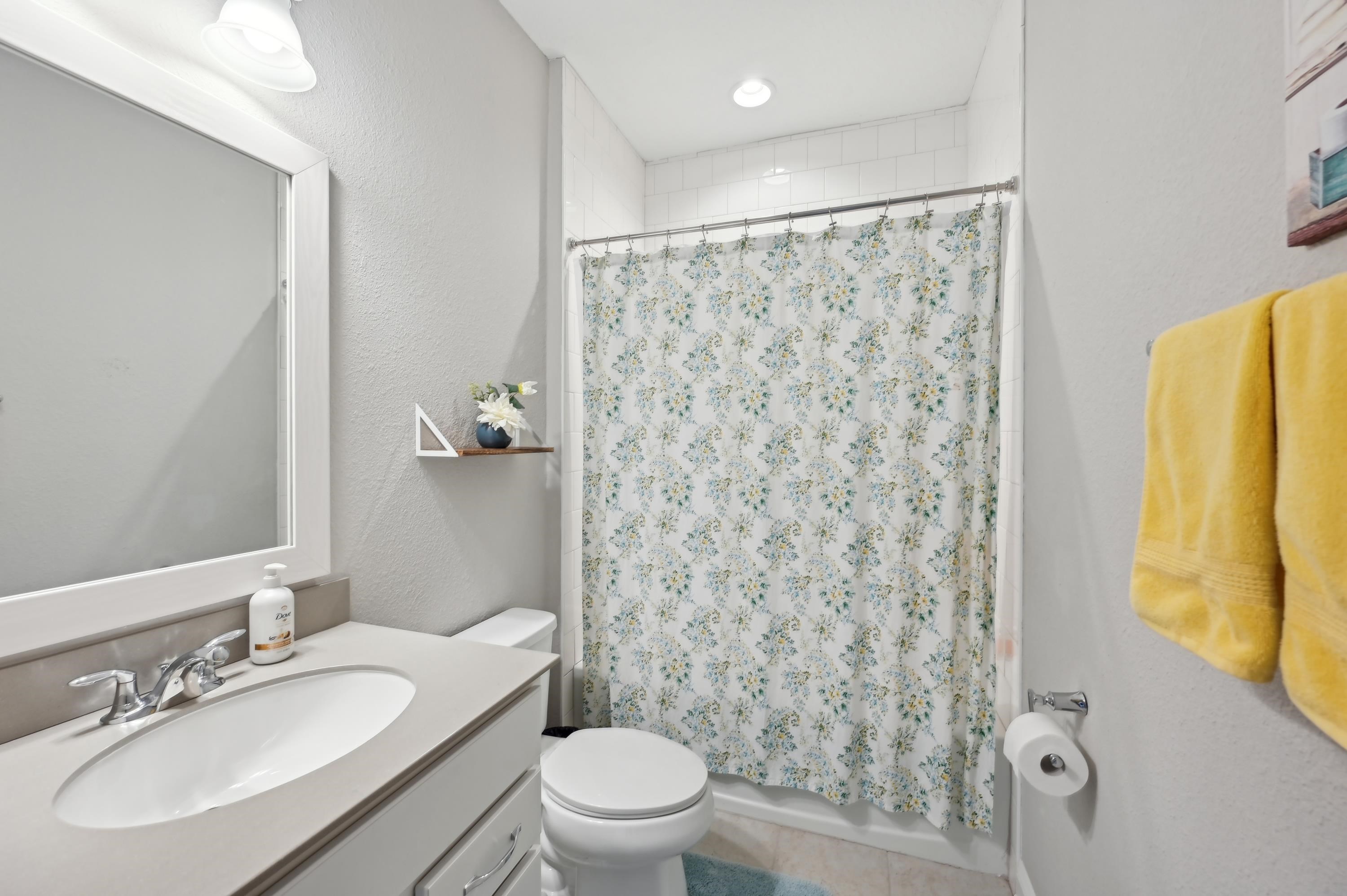 57 Sunset Ridge Court St. Johns, FL 32259 - Photo 37 of 79 a bathroom with a granite countertop sink toilet and shower