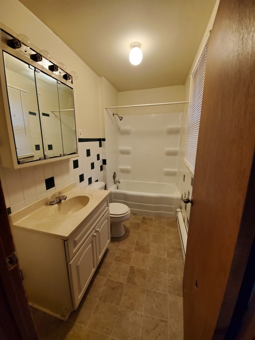 461 West Cermak Road Braidwood, IL 60408 - Photo 11 of 15 a bathroom with a sink toilet double vanity and shower