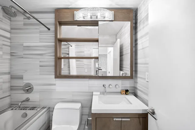 a bathroom with a sink and a toilet