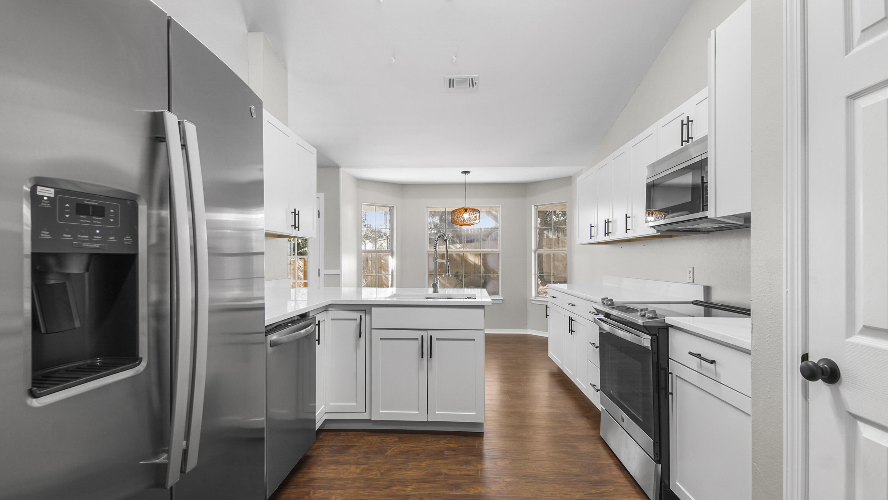 5200 Whitehurst Lane Crestview, FL 32536 - Photo 32 of 49 a kitchen with stainless steel appliances granite countertop a refrigerator a stove and a sink