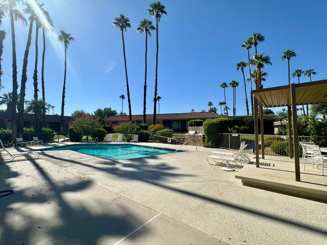 a view of a terrace with sitting area