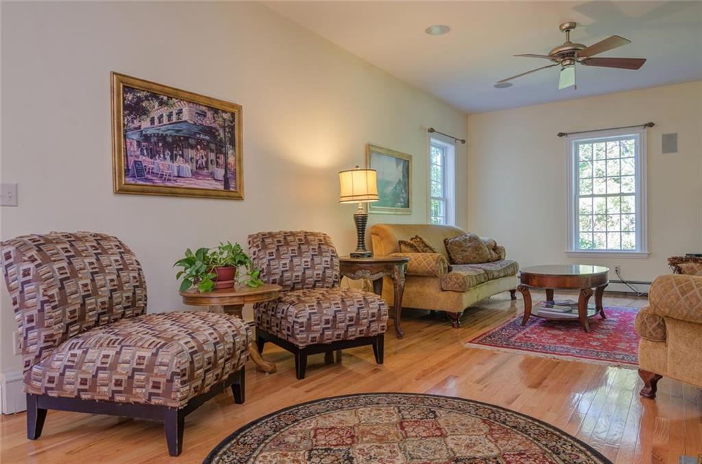 66 Rivers Edge Drive Portland, ME 04103 - Photo 9 of 34 Family Room enjoys 9' ceiling, red...