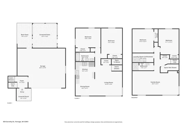 $345,000 | 859 Dorothy Drive, Portage, WI 53901