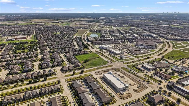 an aerial view of a city