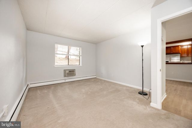 an empty room with an entryway