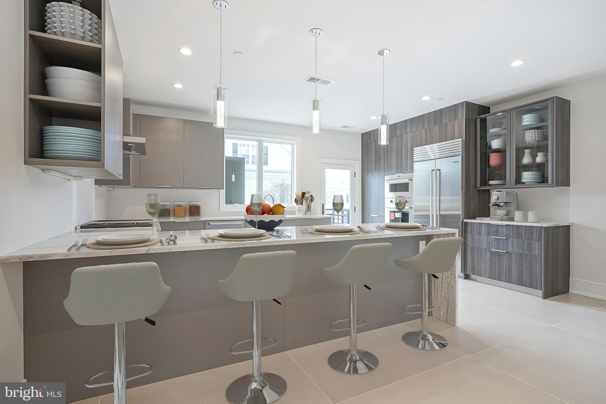 2002 Renaissance Walk, Unit 2 Philadelphia, PA 19145 - Photo 29 of 66 virtual stage Ultra modern kitchen eat - in island