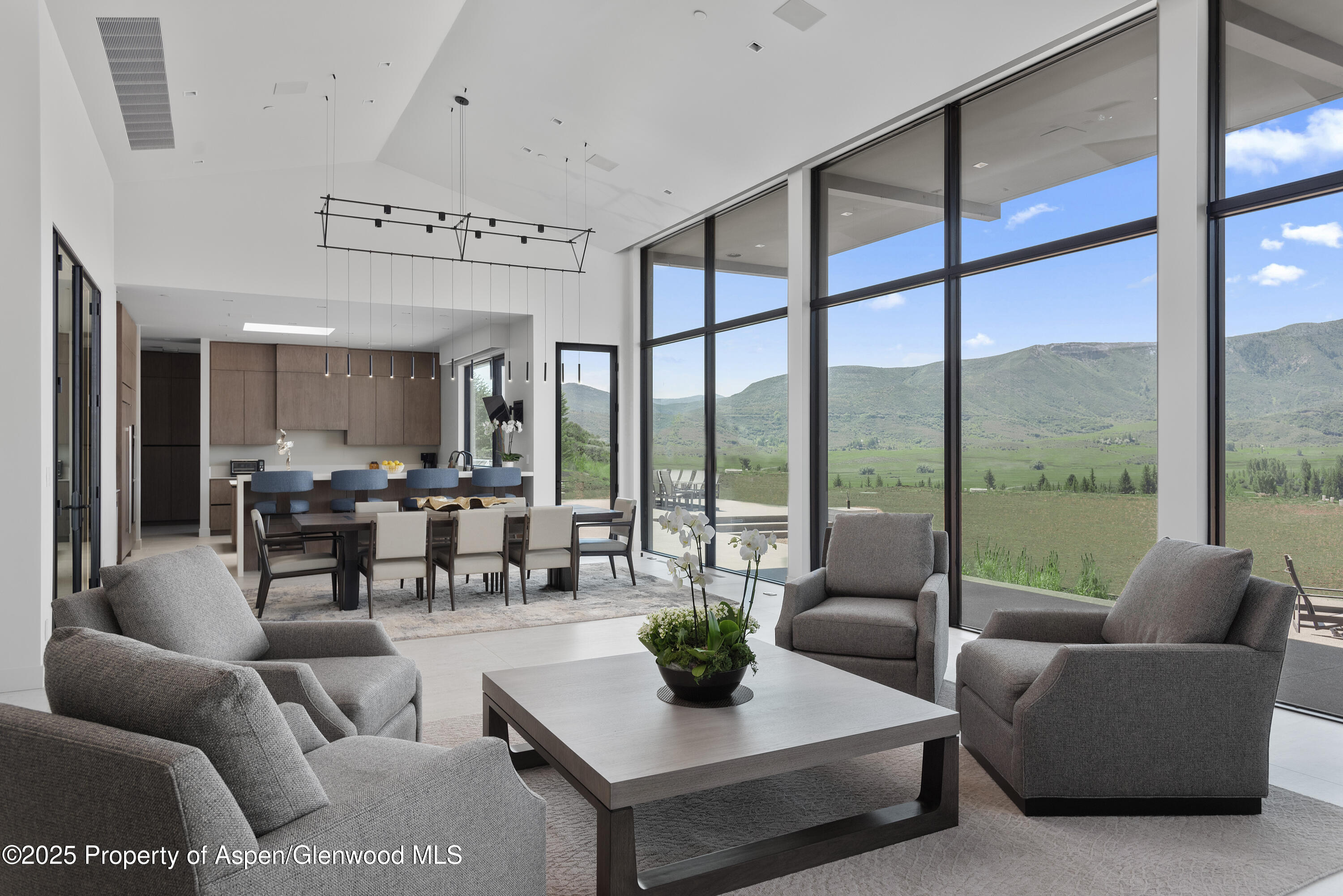 6890 East Sopris Creek Road Snowmass, CO 81654 - Photo 12 of 40 a living room with furniture and a large window