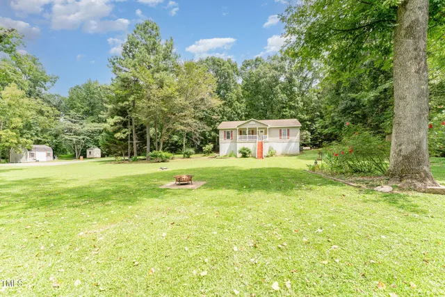 a view of a tree in a park