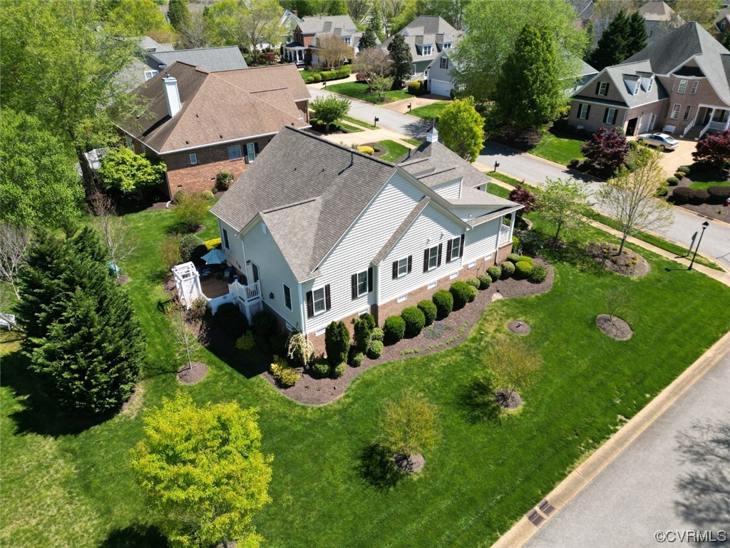 232 Beeston Fields Williamsburg, VA 23188 - Photo 39 of 39 an aerial view of a house with a garden
