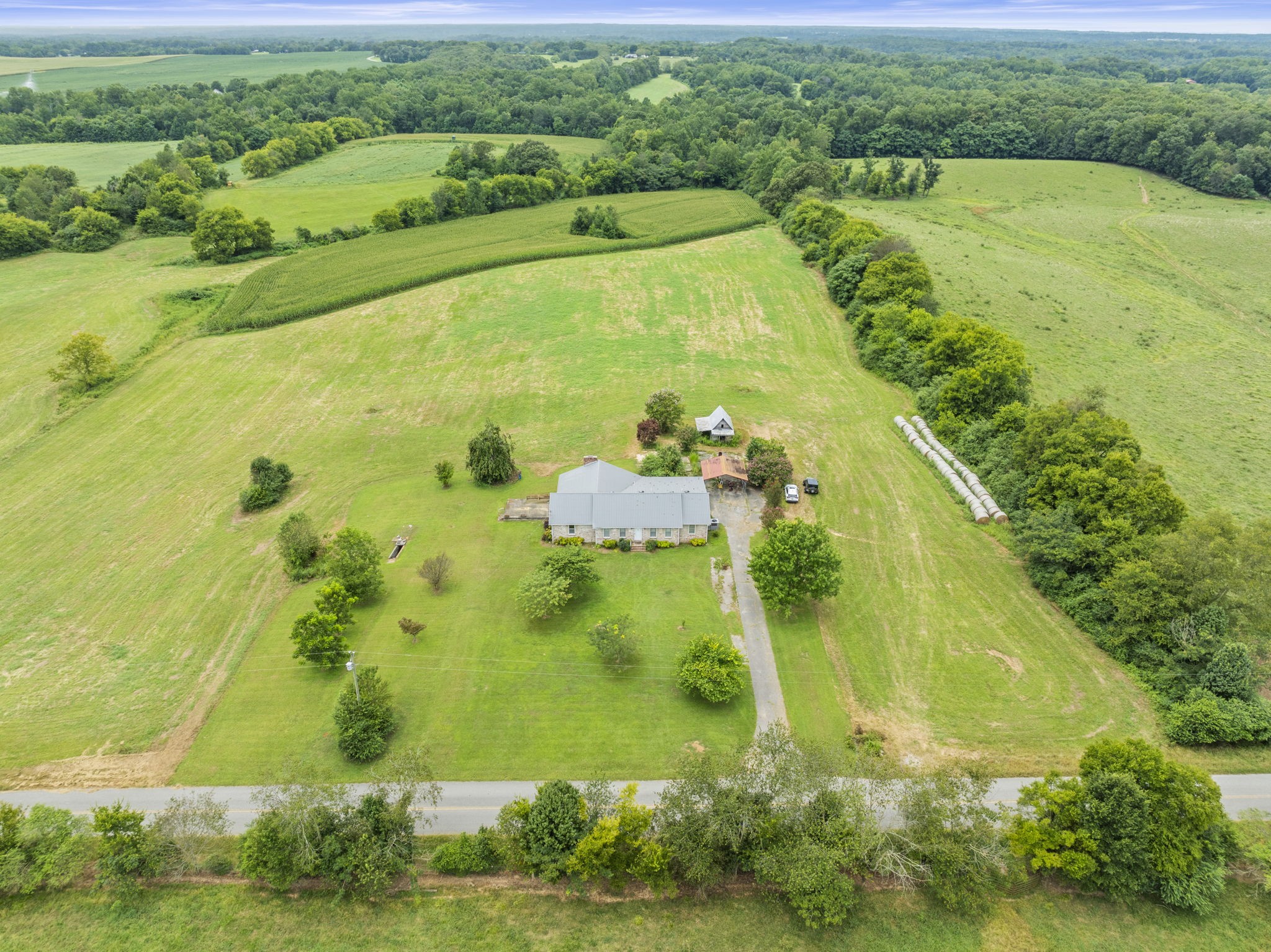 161 Stewarts Chapel Road Flintville, TN 37335 - Photo 16 of 39 an aerial view of a residential houses with outdoor space and trees all around