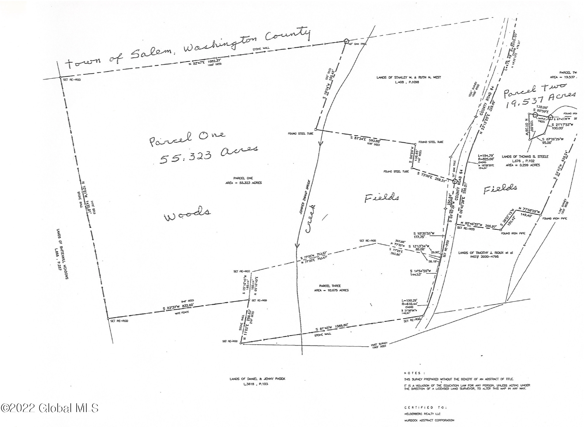 Lot 1 County Rt 64 Shushan, NY 12873 - Photo 2 of 20 Lot 1 Survey