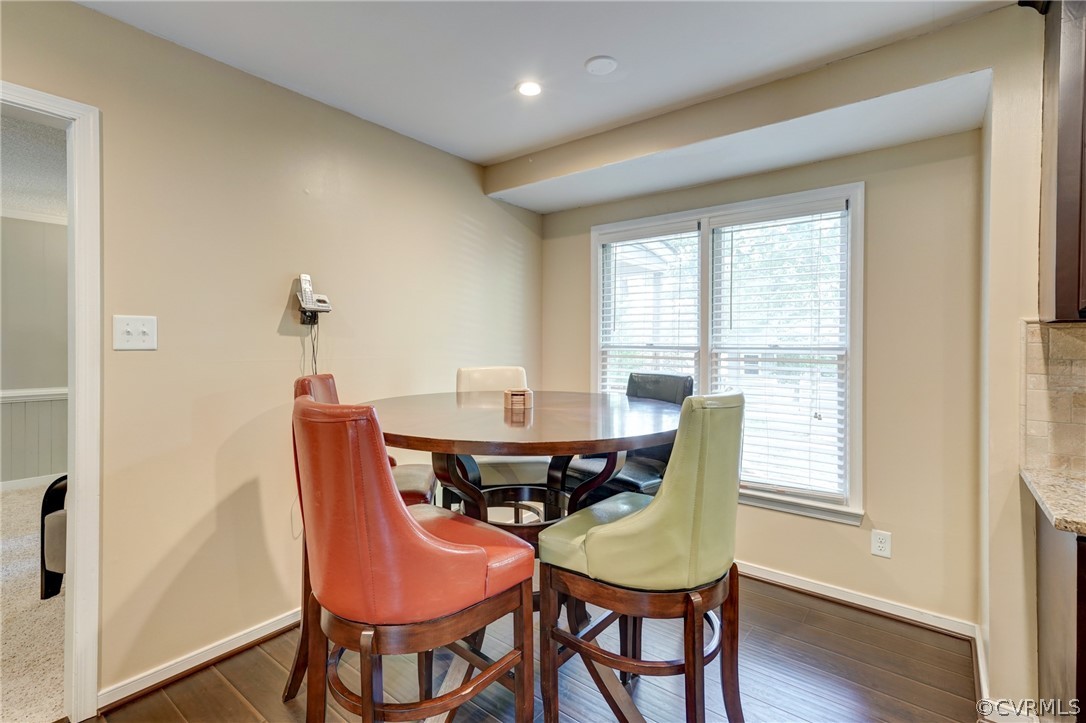 10618 Ridgerun Road Chesterfield, VA 23832 - Photo 10 of 36 a view of a dining room with furniture window and wooden floor