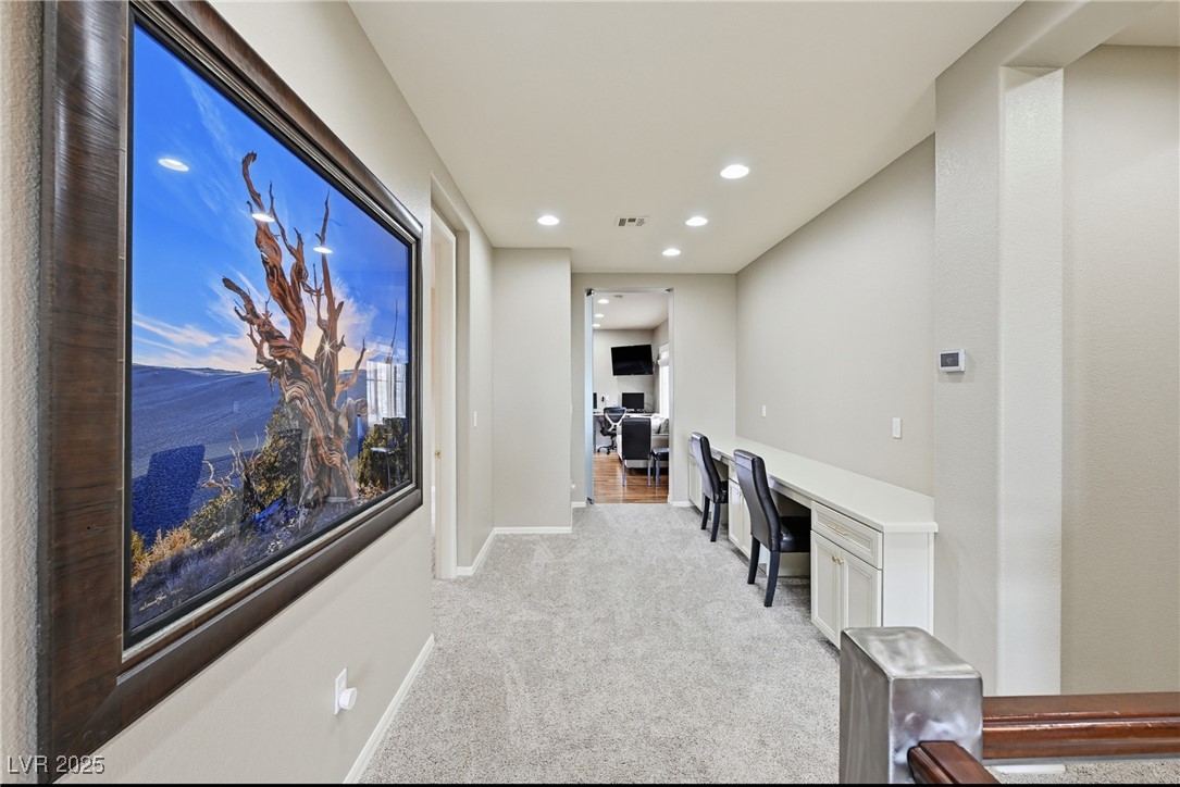 1911 Alcova Ridge Drive Las Vegas, NV 89135 - Photo 19 of 43 Upstairs hallway to bedrooms