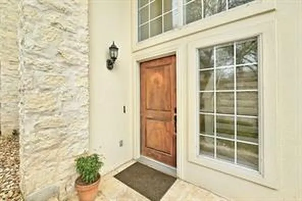 a view of front door of a house