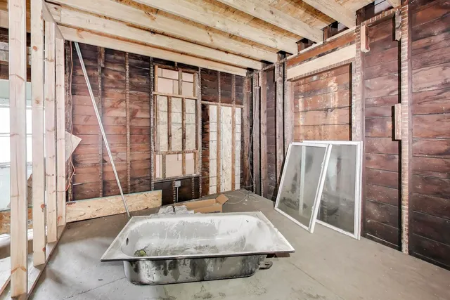 a view of a house with a garage