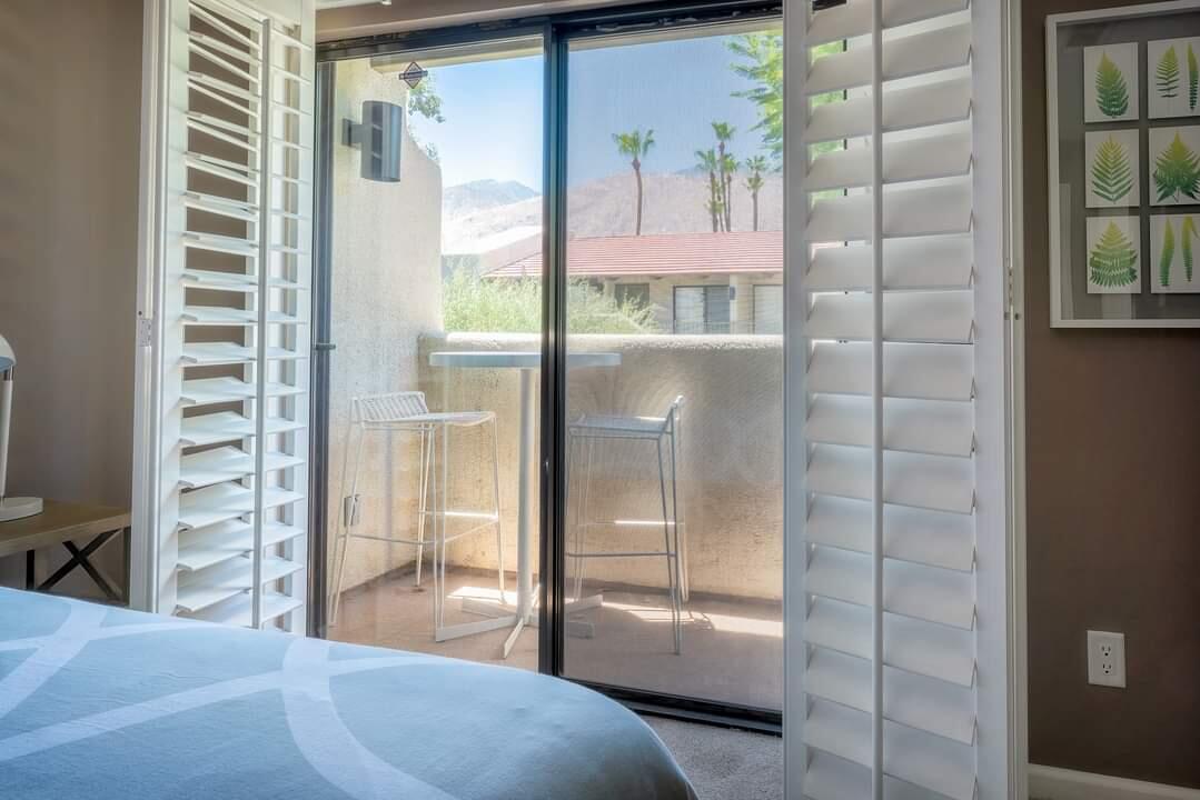 351 North Hermosa Drive, Unit 2A2 Palm Springs, CA 92262 - Photo 5 of 17 a view of a bathroom with a glass door